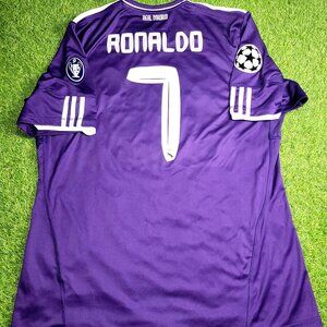 Cristiano Ronaldo Real Madrid 2010 2011 UEFA Third Soccer Jersey Shirt XL